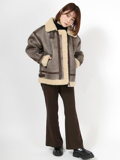 Salong Hameusalong Hameu 公式さんのムートンコートを使ったコーディネート Zozotown Salong Hameusalong Hameu 公式さんのムートンコートを使ったコーディネート Zozotown