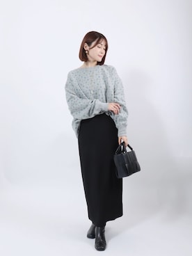 「アイテム（スウェット）」を使った、Salong hameu【Official】さん（レディース・157cm）の秋コーディネート