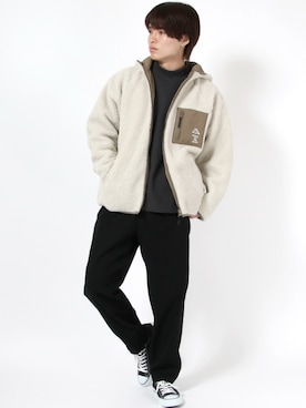 「Kappa（カッパ）のアイテム（ブルゾン）」を使った、Salong hameu【Official】さん（メンズ・175cm）の秋コーディネート