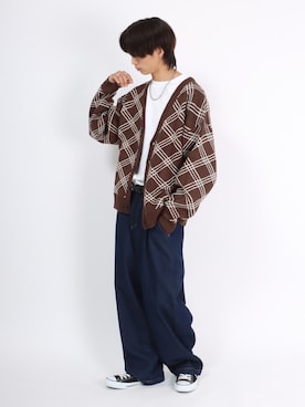「アイテム（その他、ホワイト系）」を使った、Salong hameu【Official】さん（メンズ・174cm）の冬コーディネート
