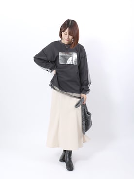 「ラメ」｜「アイテム（その他）」を使った、Salong hameu【Official】さん（レディース・157cm）の秋コーディネート