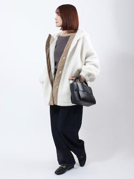 「アイテム（その他）」を使った、Salong hameu【Official】さん（レディース・157cm）の冬コーディネート
