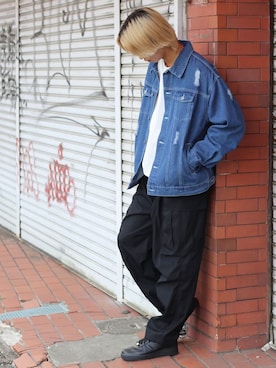 「Gジャン」｜「アイテム（その他）」を使った、Salong hameu【Official】さん（メンズ・174cm）の冬コーディネート