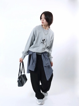 「アイテム（アクセサリー）」を使った、Salong hameu【Official】さん（レディース・165cm）の秋コーディネート