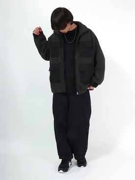 「ワーク」｜「アイテム（ブルゾン）」を使った、Salong hameu【Official】さん（メンズ・174cm）の冬コーディネート