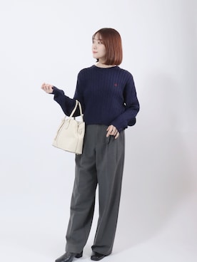 「アイテム（その他）」を使った、Salong hameu【Official】さん（レディース・157cm）の秋コーディネート