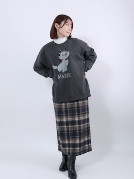 「disney」｜「アイテム（その他）」を使った、Salong hameu【Official】さん（レディース・157cm）の冬コーディネート