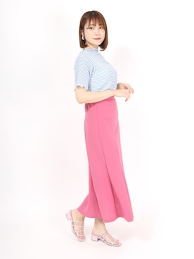 「メロートップス」｜「アイテム（その他）」を使った、Salong hameu【Official】さん（レディース・157cm）の夏コーディネート