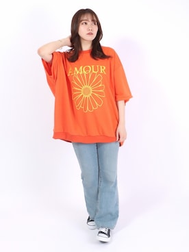 「フラワープリント」｜「アイテム（その他）」を使った、Salong hameu【Official】さん（レディース・156cm）の秋コーディネート