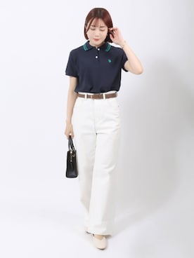 「アイテム（その他、ホワイト系）」を使った、Salong hameu【Official】さん（レディース・157cm）の夏コーディネート