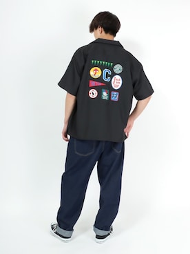 「ワッペン」｜「アイテム（その他）」を使った、Salong hameu【Official】さん（メンズ・174cm）の夏コーディネート