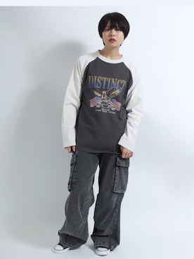 「古着好きな人と繋がりたい」｜「アイテム（その他）」を使った、Salong hameu【Official】さん（レディース・165cm）の冬コーディネート
