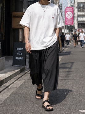 「Dickies（ディッキーズ）のアイテム」を使った、Salong hameu【Official】さん（メンズ・175cm）の夏コーディネート