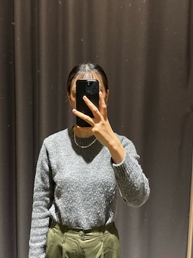 「H&M（エイチ・アンド・エム）のアイテム（アクセサリー）」を使った、Chihoさん（レディース・164cm）の冬コーディネート