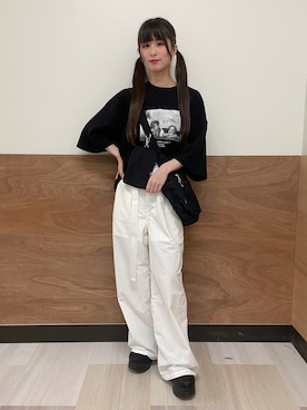 「LUCY（ルーシー）のアイテム」を使った、𝓎さん（レディース・156cm）の春コーディネート