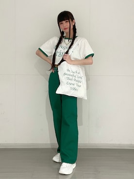 𝓎さん（レディース・156cm）の夏コーディネート