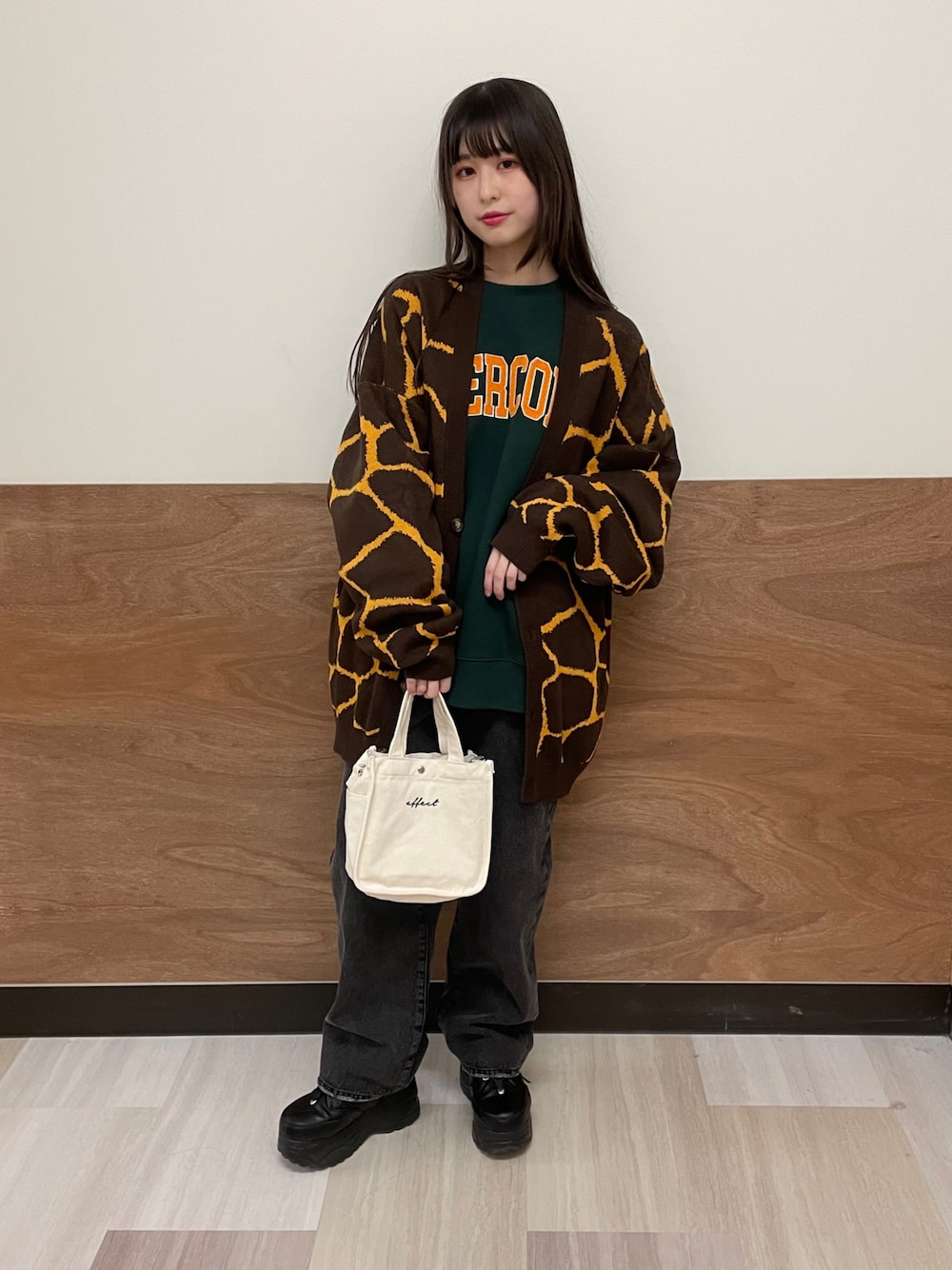 新品タグなし❥レプシィム ブロックチェック柄 ウエスト紐付き ロング