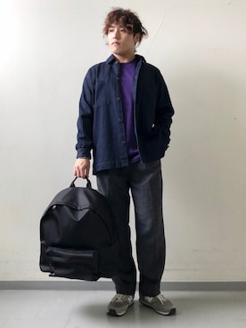 「WILD THINGS（ワイルドシングス）のアイテム（バッグ）」を使った、さとすけさん（メンズ・163cm）の秋コーディネート
