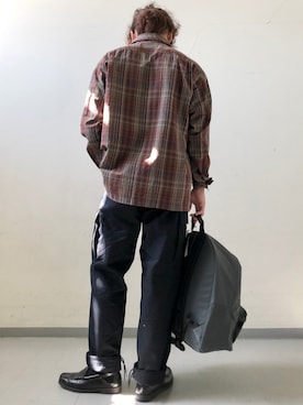 「WILD THINGS（ワイルドシングス）のアイテム（バッグ）」を使った、さとすけさん（メンズ・163cm）の秋コーディネート