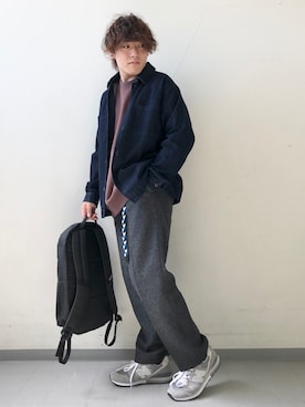 「patagonia」｜「アイテム（デニムジャケット）」を使った、さとすけさん（メンズ・163cm）の秋コーディネート