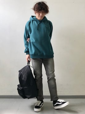 「WILD THINGS（ワイルドシングス）のアイテム（バッグ）」を使った、さとすけさん（メンズ・163cm）の秋コーディネート