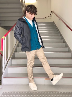 「Dickies（ディッキーズ）のアイテム（その他）」を使った、さとすけさん（メンズ・164cm）の冬コーディネート