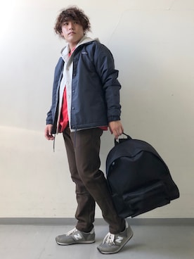 「WILD THINGS（ワイルドシングス）のアイテム（バッグ）」を使った、さとすけさん（メンズ・163cm）の秋コーディネート