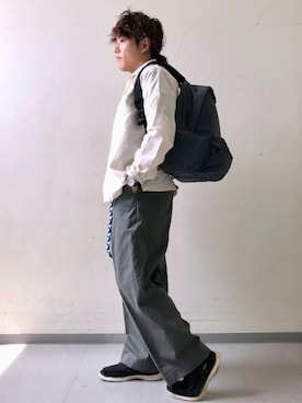 「WILD THINGS（ワイルドシングス）のアイテム（バッグ）」を使った、さとすけさん（メンズ・163cm）の夏コーディネート