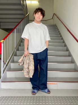 「URBAN RESEARCH（アーバンリサーチ）のアイテム（アクセサリー）」を使った、さとすけさん（メンズ・164cm）の夏コーディネート