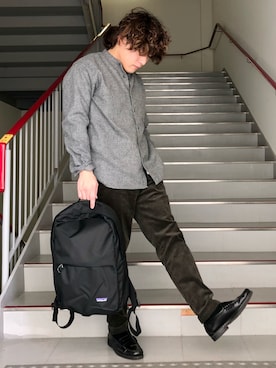 「BASS（バス）のアイテム」を使った、さとすけさん（メンズ・163cm）の冬コーディネート