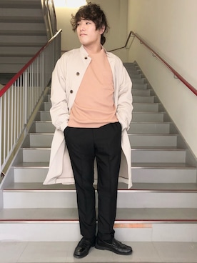 「BASS（バス）のアイテム」を使った、さとすけさん（メンズ・163cm）の冬コーディネート