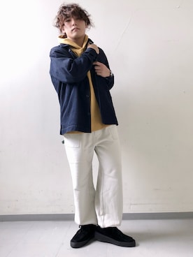 「patagonia」｜「アイテム（その他シューズ）」を使った、さとすけさん（メンズ・163cm）の秋コーディネート