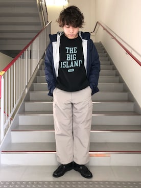 「BASS（バス）のアイテム」を使った、さとすけさん（メンズ・164cm）の冬コーディネート