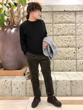 「アイテム（スーツジャケット、その他）」を使った、さとすけさん（メンズ・163cm）の秋コーディネート