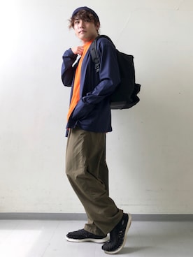 「WILD THINGS（ワイルドシングス）のアイテム（バッグ）」を使った、さとすけさん（メンズ・163cm）の秋コーディネート