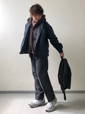 「PENDLETON（ペンドルトン）のアイテム（パンツ）」を使った、さとすけさん（メンズ・163cm）の秋コーディネート