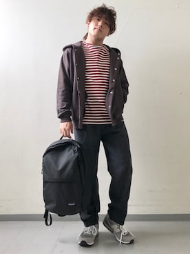 「NEWBALANCE」｜「アイテム（その他）」を使った、さとすけさん（メンズ・163cm）の秋コーディネート