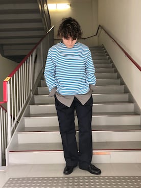 「BASS（バス）のアイテム」を使った、さとすけさん（メンズ・164cm）の冬コーディネート