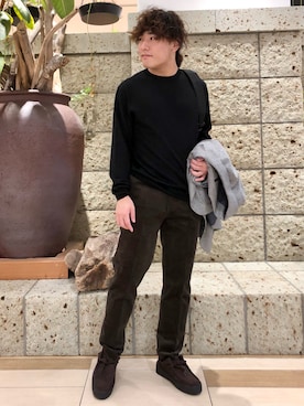 「アイテム（スーツジャケット、その他）」を使った、さとすけさん（メンズ・163cm）の秋コーディネート