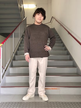 さとすけさん（メンズ・164cm）の冬コーディネート