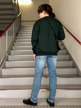 「BASS（バス）のアイテム」を使った、さとすけさん（メンズ・163cm）の冬コーディネート