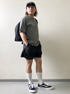 「VANS（バンズ）のアイテム（その他）」を使った、さとすけさん（メンズ・163cm）の夏コーディネート