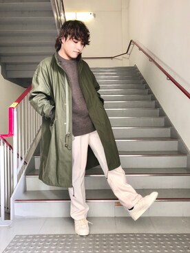 「URBAN RESEARCH DOORS」｜「アイテム（モッズコート）」を使った、さとすけさん（メンズ・164cm）の冬コーディネート