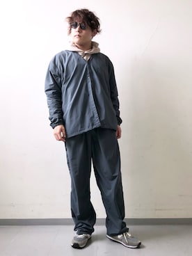 「BURLAP OUTFITTER（バーラップアウトフィッター）のアイテム（ブルゾン）」を使った、さとすけさん（メンズ・163cm）の秋コーディネート