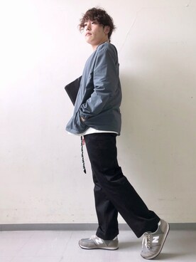 「BURLAP OUTFITTER（バーラップアウトフィッター）のアイテム（ブルゾン）」を使った、さとすけさん（メンズ・163cm）の夏コーディネート