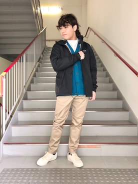「Dickies（ディッキーズ）のアイテム（その他）」を使った、さとすけさん（メンズ・164cm）の冬コーディネート