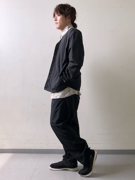 「BURLAP OUTFITTER（バーラップアウトフィッター）のアイテム（ブルゾン）」を使った、さとすけさん（メンズ・163cm）の夏コーディネート