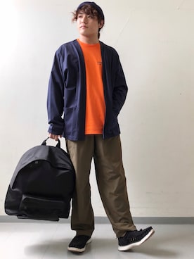 「WILD THINGS（ワイルドシングス）のアイテム（バッグ）」を使った、さとすけさん（メンズ・163cm）の秋コーディネート