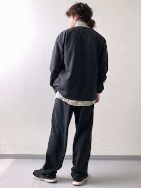 「BURLAP OUTFITTER（バーラップアウトフィッター）のアイテム（ブルゾン）」を使った、さとすけさん（メンズ・163cm）の夏コーディネート