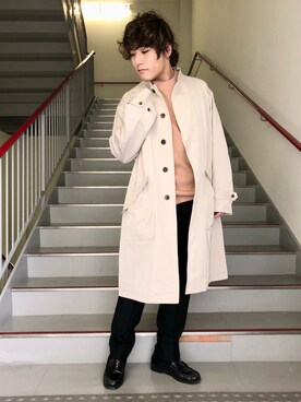 「BASS（バス）のアイテム」を使った、さとすけさん（メンズ・163cm）の冬コーディネート